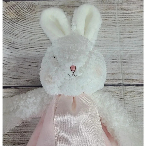 Bunnies By The Bay Plush Bunny Rabbit Baby Lovey Soft Pink White 12" 2021 - Picture 2 of 6